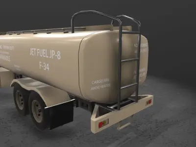 Refueler Beige International 7400 Low-poly 3D model
