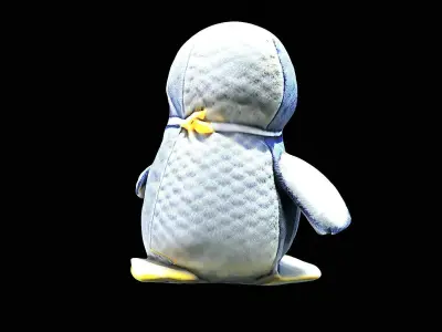 little penguin cute plushie 3D model