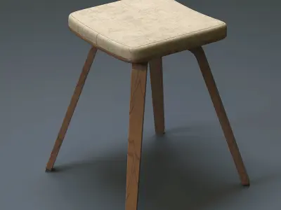 Counter Stool Free 3D model