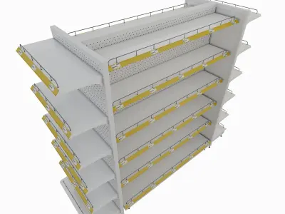 Retail Shelf 3D model