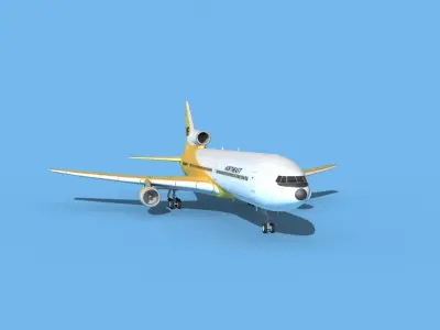 Lockheed L-1011 Northeast 3D model
