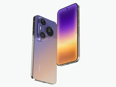Huawei Pura 90 Pro Max All Colors 3D model