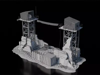 Warzone - Makeshift Entrance 3D model