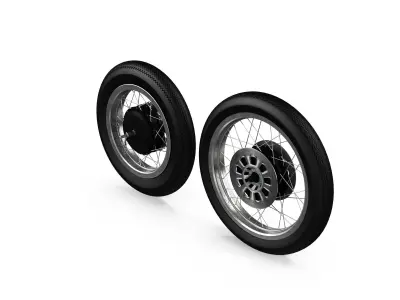 Motorcycle Wheels 3D model