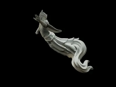 shadow pose 3D print model