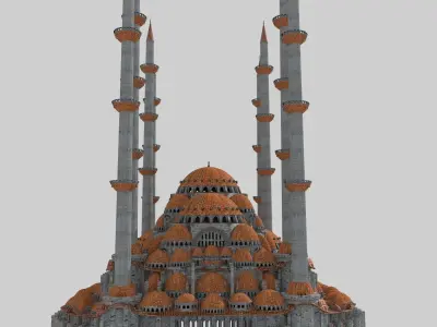 Fantasy Ottoman Mosque 3D model