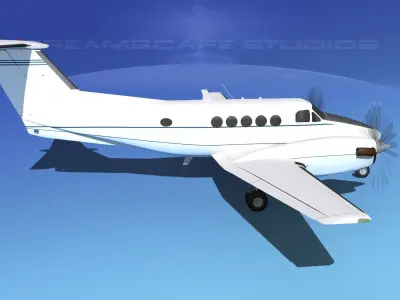 Beechcraft B200 GT King Air V09 3D model