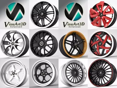 Schmidt rims collection 3D model