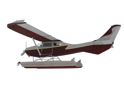 Aircraft06 float plane 3D model