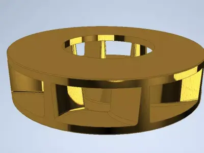 impeller for water pump 3D model