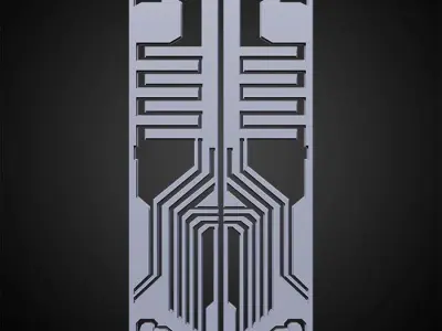 Sci-fi Panels Base Mesh Pack Low-poly 3D model