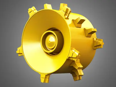 Landfill Compactor - Wheel 3D model