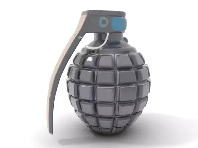 Black Grenade model pack Low-poly 3D model