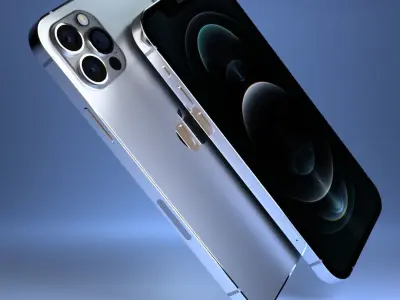 iPhone 12 pro model all colors 3D model