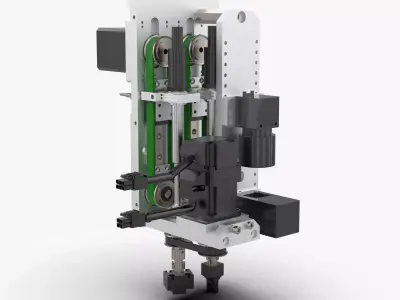 Automatic Swing Angle and Lifting Nozzle Machine 3D model