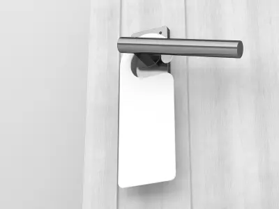 Hanger On Door  3D model