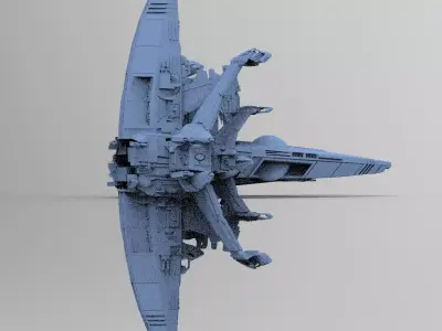 Dark Terra Former ship 3 3D model