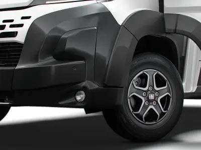 Fiat e Ducato Van L4H2 HQ Interior 2025 3D model