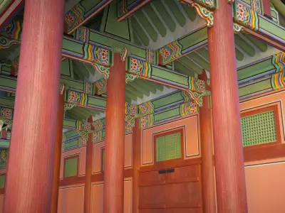 Korea Gyeongbokgung Haenggak Module - Joseon Palace 3D model