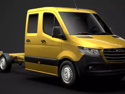 Freightliner Sprinter Chassis Crew Cab L2 FWD 2020 3D model