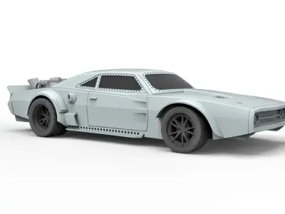 Ice Charger from the movie Fast 8 Scale 1 to 24 3D print model