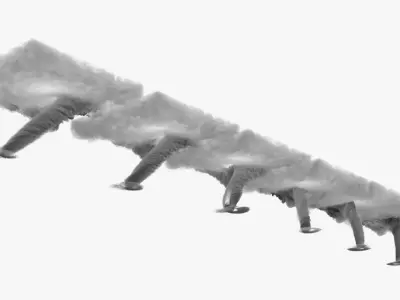 Severe Weather Tornado Funnel VDB for Blender 3D model