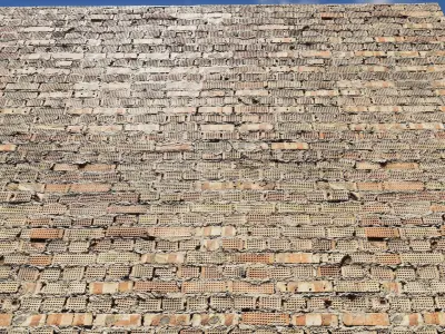UE Brick walls part 02 Low-poly 3D model