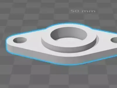 bearings holder D21 B7 d8 3D print model