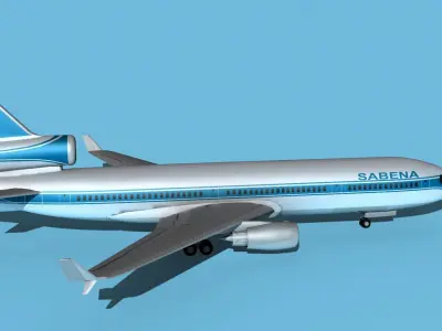 McDonnell Douglas MD-11 Sabena 2 3D model