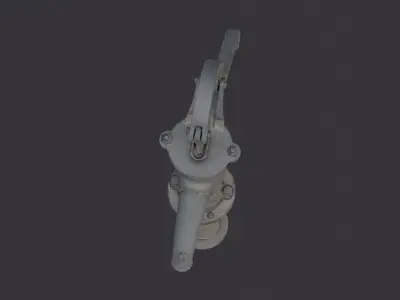 Vintage Hand Water Pump Low-poly 3D model