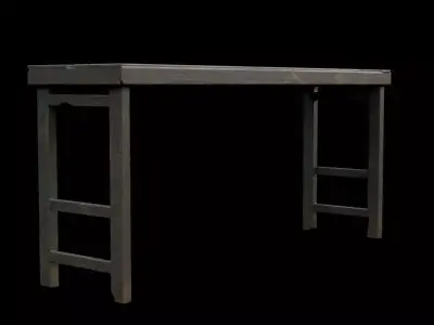 Old Table Free 3D model