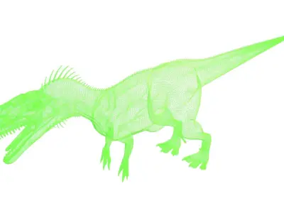 Monolophosaurus t-rex dinosaur 3D model