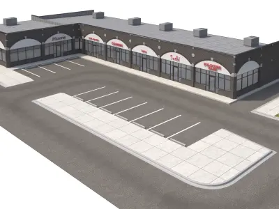 Retail-084 Retail Store 3D model