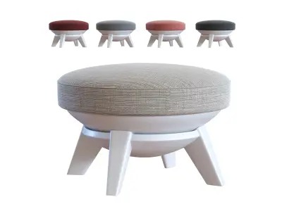 Modern Ottoman - Sway Lounge Seating Low-poly 3D model