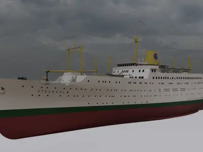 COMBO - SS Andrea Doria - MS Stockholm 3D model