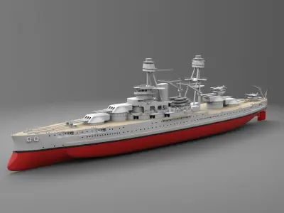 USS Arizona 3D model
