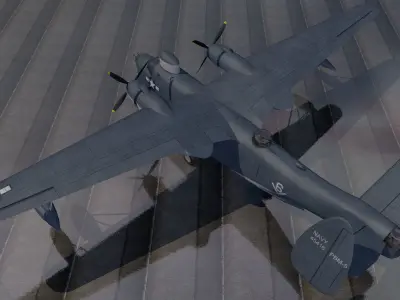 Martin PBM-5 Mariner 3D model