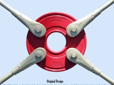 Modified BESISTA Tension Rod System M8 Free 3D model