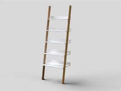 Bookshelf - Ladder Bookshelf Free 3D model