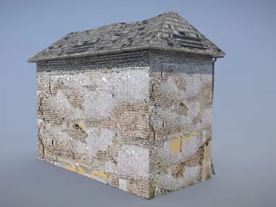 Forgotten House 6 Low-poly 3D model