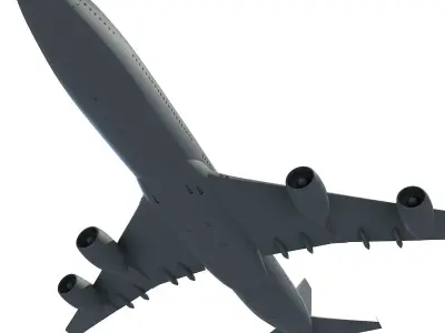 Aerial Scene for Aircraft 3D model