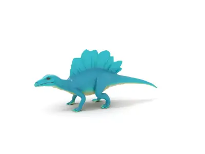 Teal Spinosaurus model pack Low-poly 3D model
