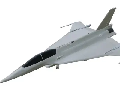 General Dynamics F-16XL-2 - The FORGOTTEN F-16 - Low-poly 3D model