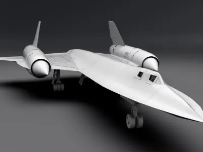 SR 71 Blackbird Scale model 3D print model