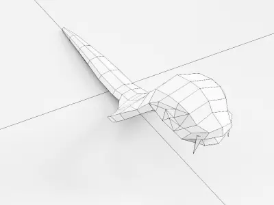 Baby snake 3d model Free low-poly 3D model