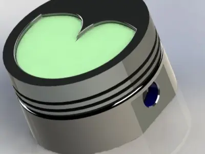 Piston head Free 3D model