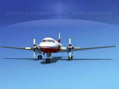 Convair CV-580 DHL 3D model