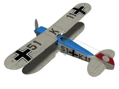 Heinkel He-51 3D model