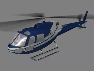 As-350 V5 Helicoopter Low-poly 3D model