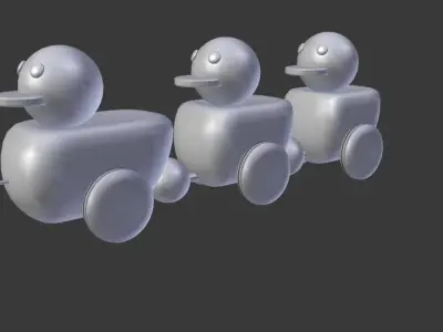 Duckling Toy 3D model